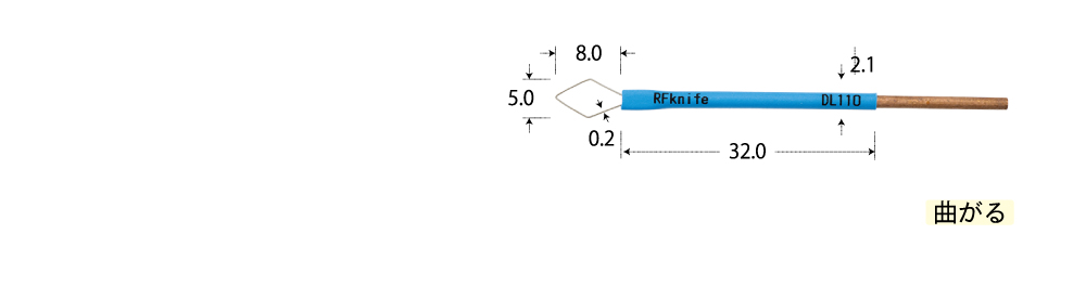 ダイヤモンド型ループ電極　RF-DL110